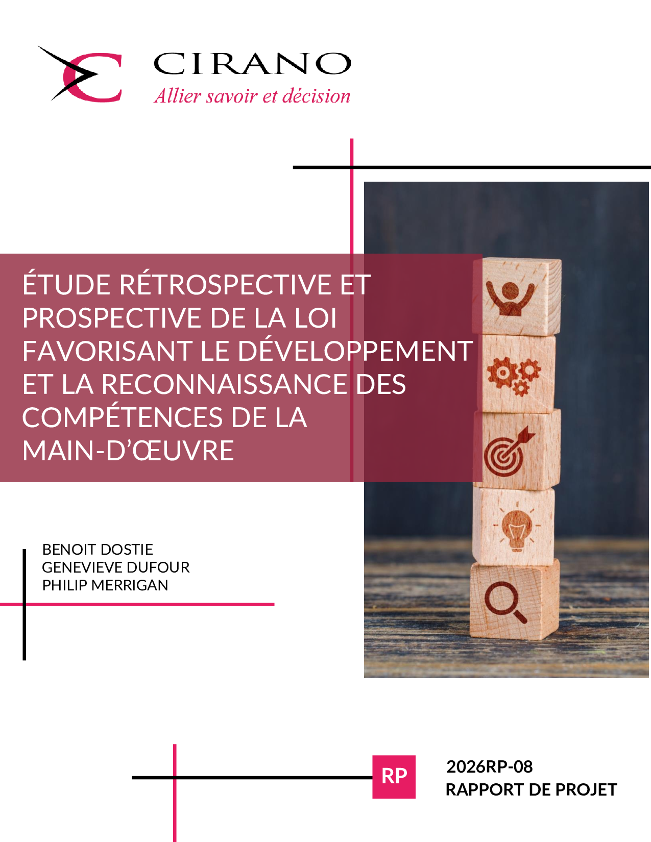 Étude rétrospective et prospective de la loi favorisant le développement et la reconnaissance des compétences de la main-d’œuvre
