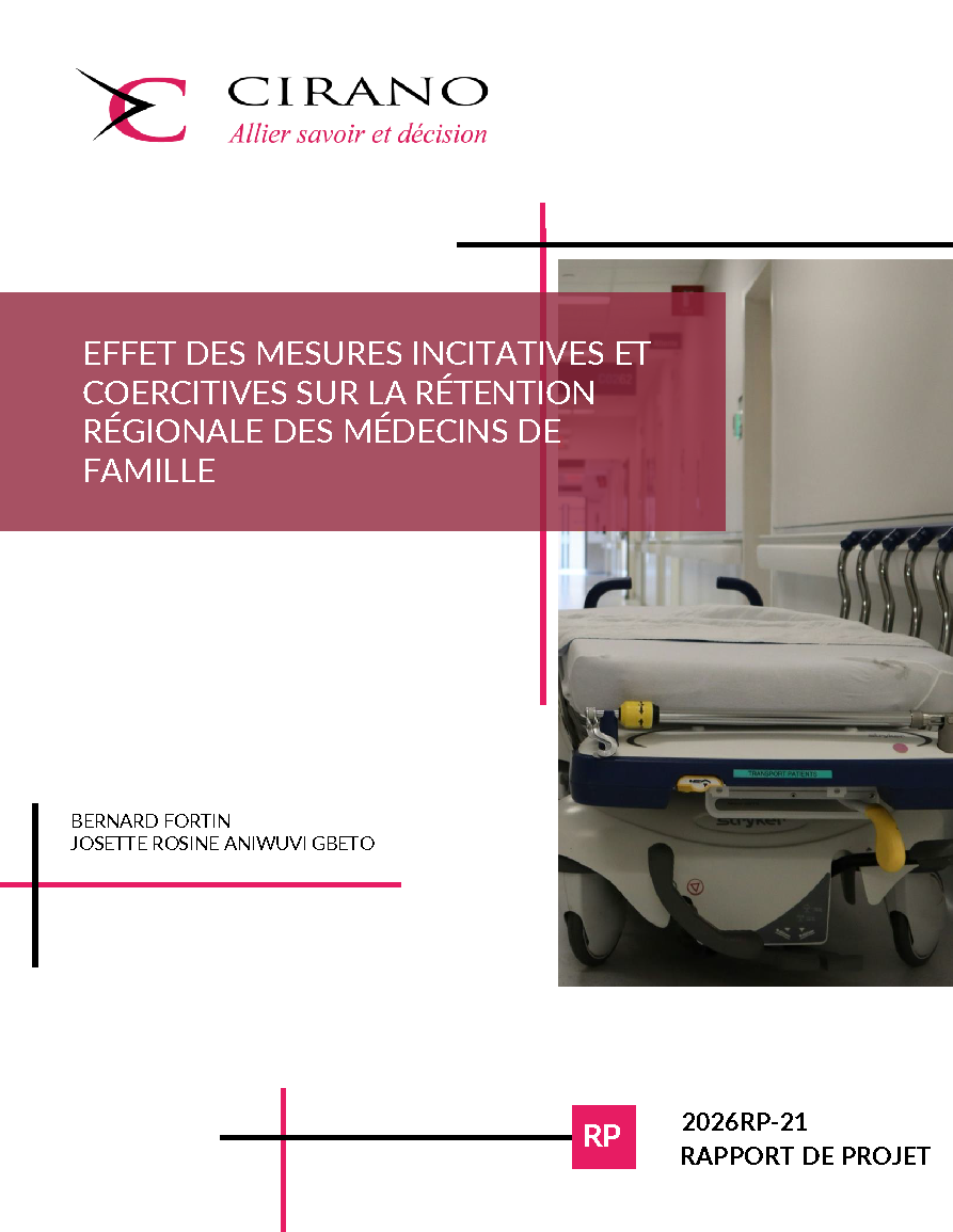 Effet des mesures incitatives et coercitives sur la rétention régionale des médecins de famille